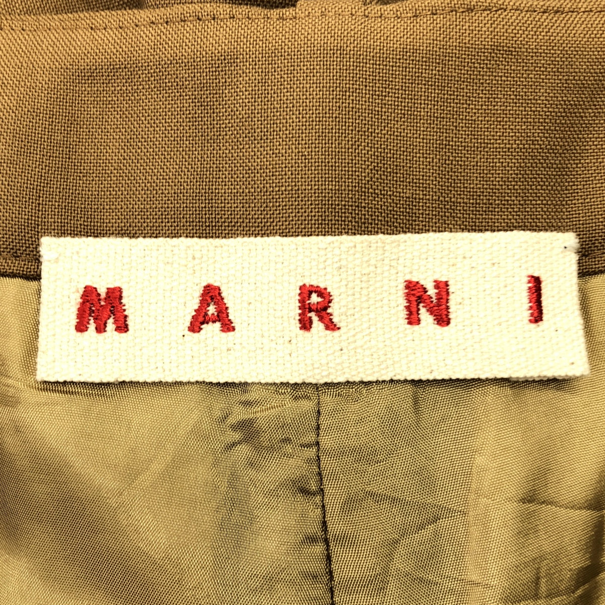 MARNI / マルニ | 2022AW | ロゴ裾ジップスリット スラックス パンツ / 裏地付き | 40 | レディース