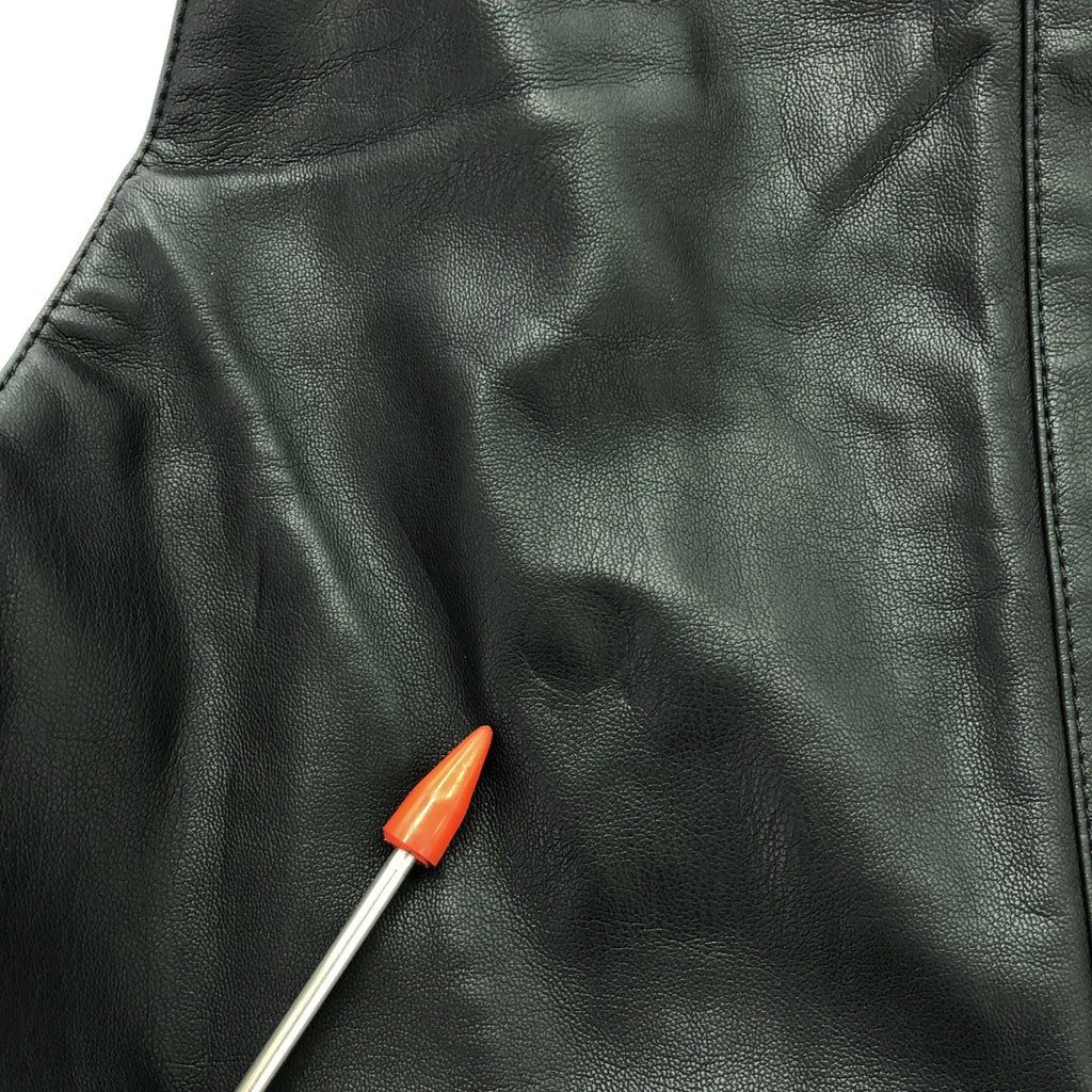 UNITED ARROWS / ユナイテッドアローズ | フェイクレザー オーバーオール | 38 | ブラック | レディース
