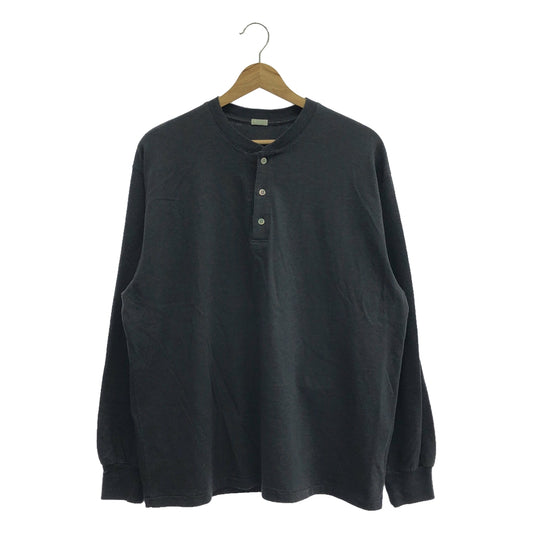 A.PRESSE / アプレッセ | 2024SS | Cashmere Blend L/S Henley Neck Shirt / カシミヤ ブレンド カットソー | 1 | メンズ