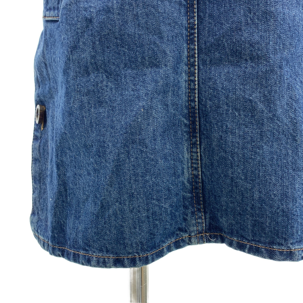 miu miu / ミュウミュウ | デニム サイドスリット ポケット付き デニム ワンピース | 36 | レディース