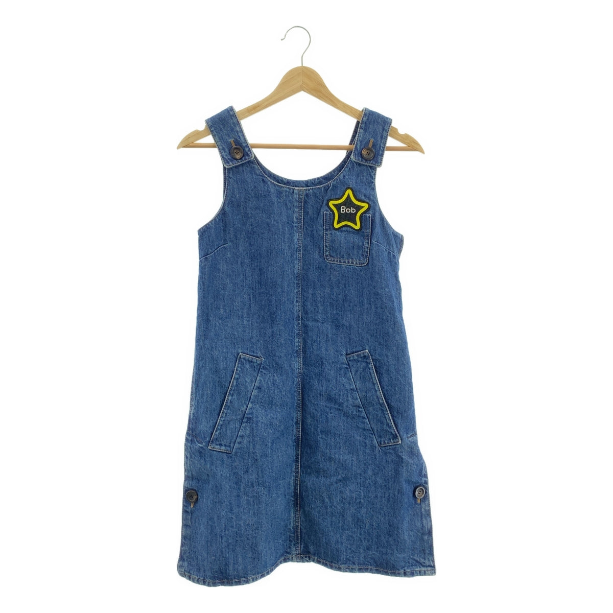 miu miu / ミュウミュウ | デニム サイドスリット ポケット付き デニム ワンピース | 36 | レディース