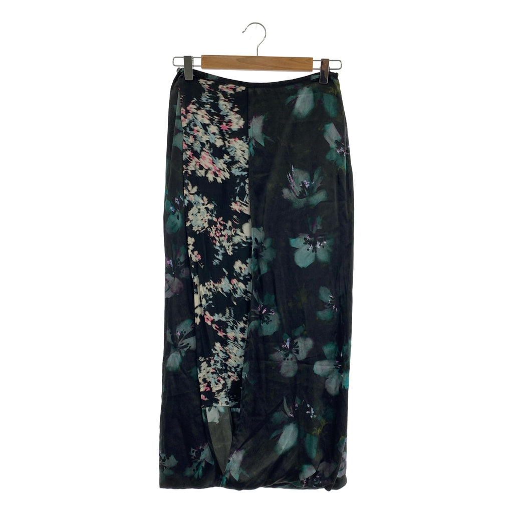 DRIES VAN NOTEN | 2023 秋冬 | SPA 7139 WWSKIRT PET 絲質混紡印花長裙 | 尺寸 34 | 女款