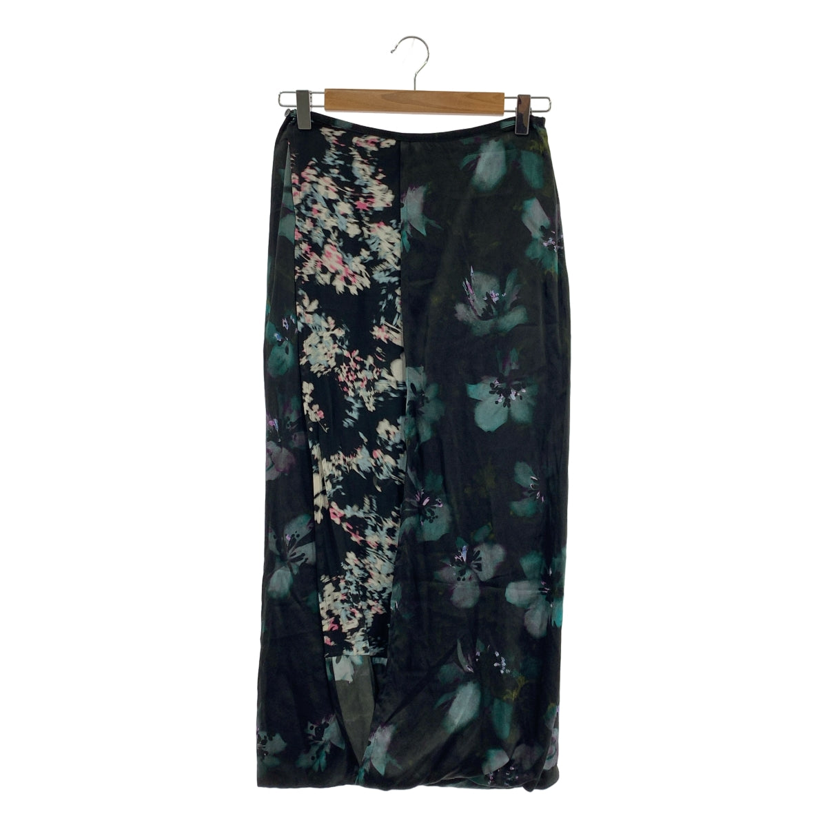 DRIES VAN NOTEN | 2023 秋冬 | SPA 7139 WWSKIRT PET 絲質混紡印花長裙 | 尺寸 34 | 女款