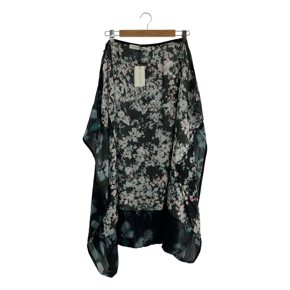 DRIES VAN NOTEN | 2023 秋冬 | SPA 7139 WWSKIRT PET 絲質混紡印花長裙 | 尺寸 34 | 女款