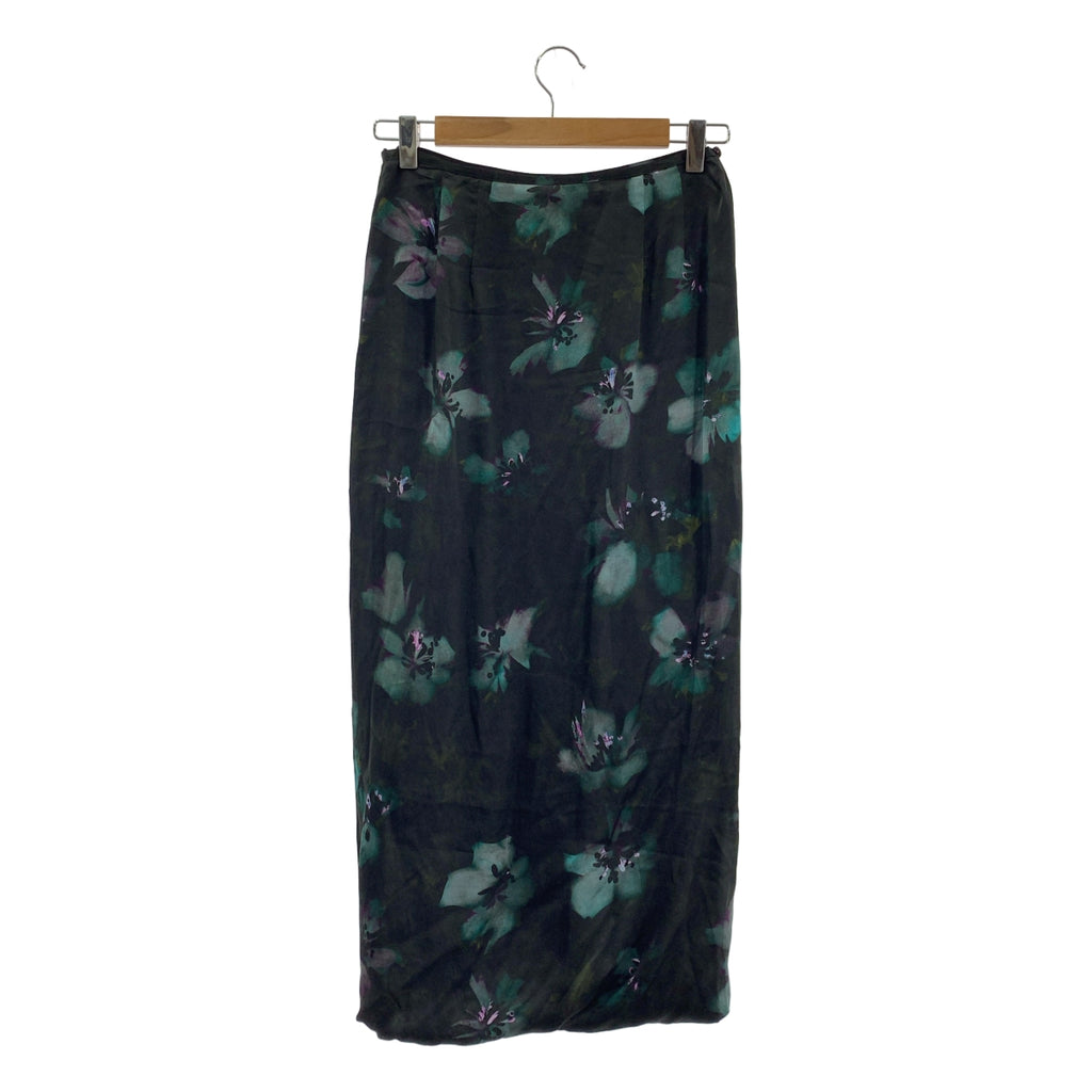 DRIES VAN NOTEN | 2023 秋冬 | SPA 7139 WWSKIRT PET 絲質混紡印花長裙 | 尺寸 34 | 女款