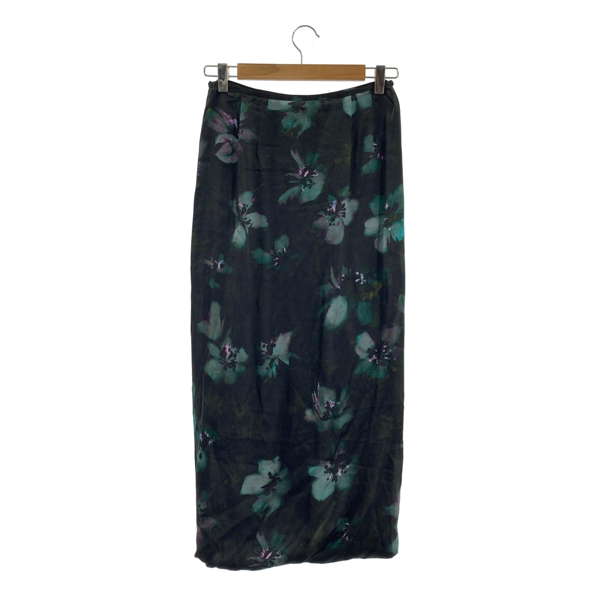 DRIES VAN NOTEN | 2023 秋冬 | SPA 7139 WWSKIRT PET 絲質混紡印花長裙 | 尺寸 34 | 女款