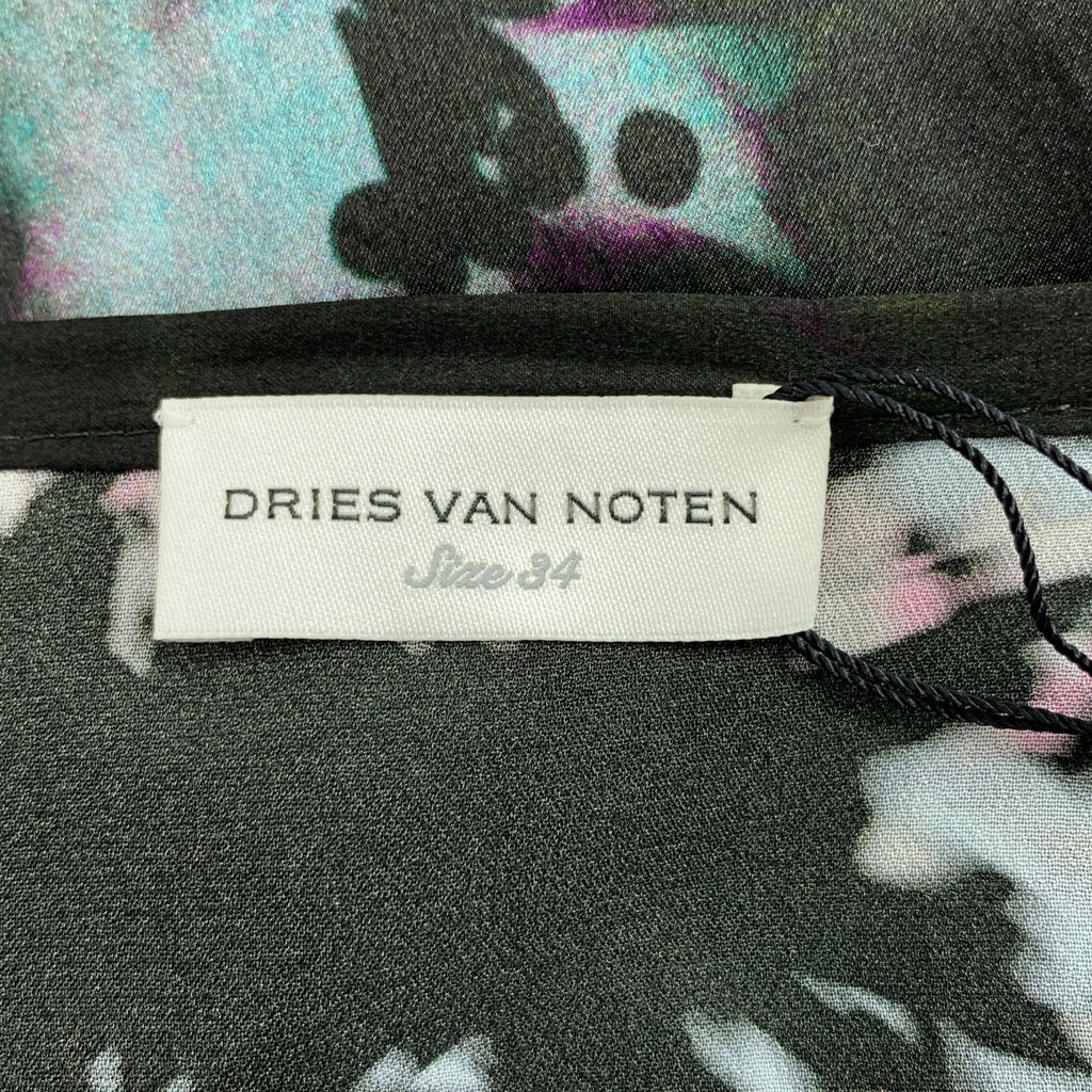 DRIES VAN NOTEN | 2023 秋冬 | SPA 7139 WWSKIRT PET 絲質混紡印花長裙 | 尺寸 34 | 女款