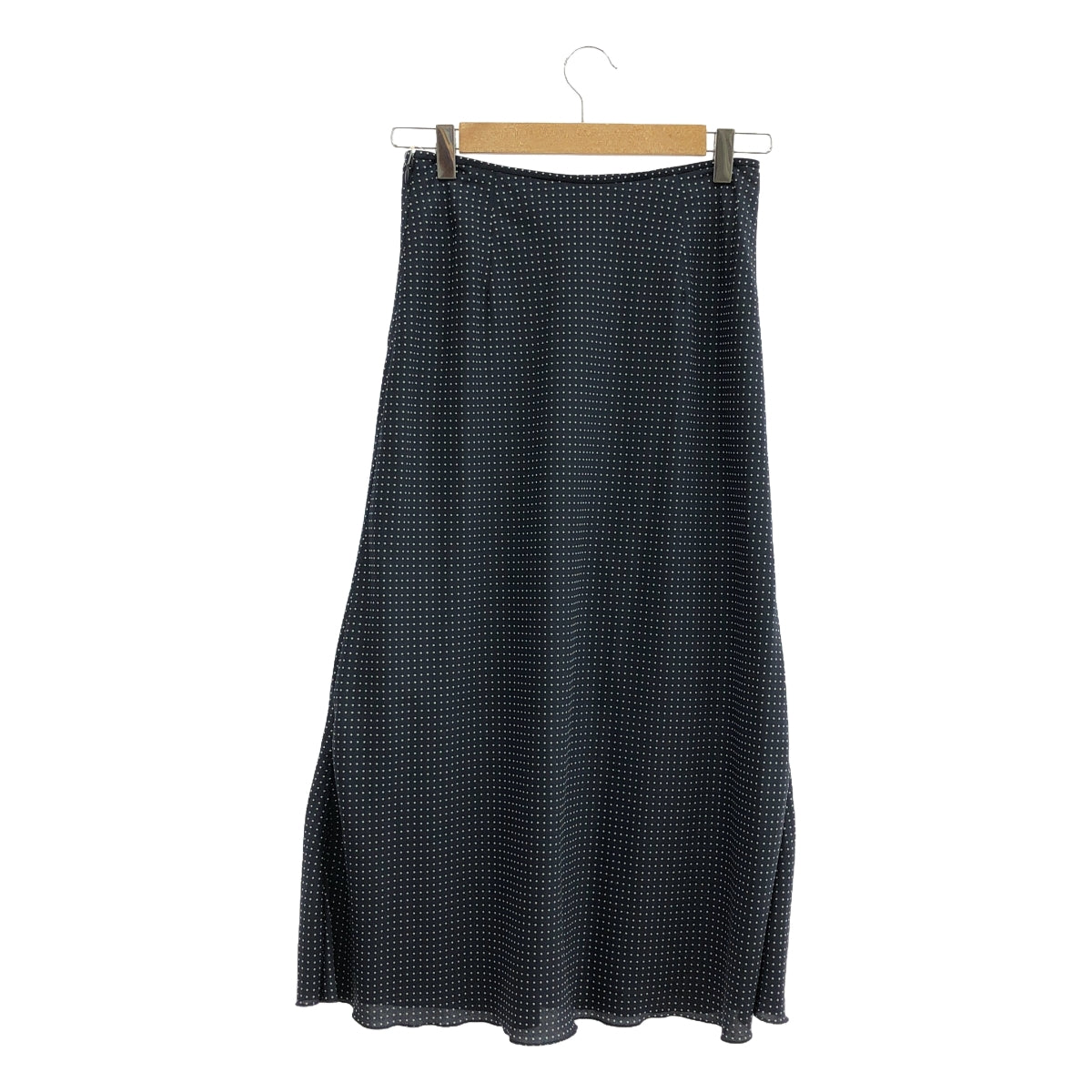 【新品】  IENA / イエナ | デシンプリント スリットスカート | 36 | ネイビー | レディース