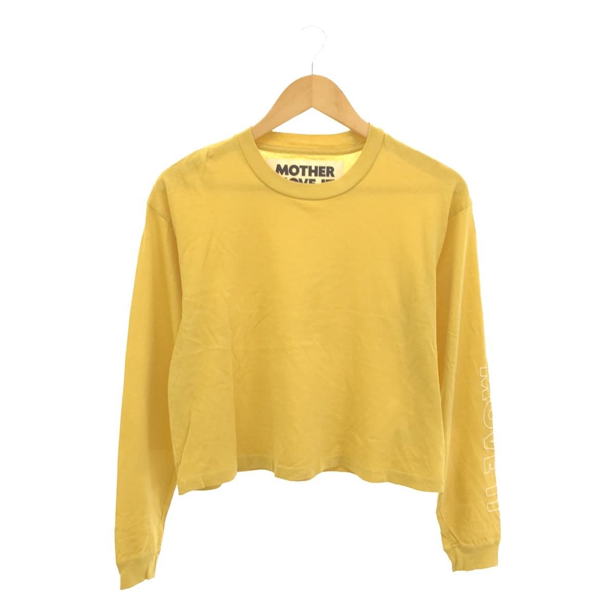 MOTHER / マザー | MOVE IT 袖プリント ロングスリーブTシャツ カットソー | イエロー | レディース