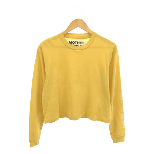 MOTHER | MOVE IT Sleeve Print Long Sleeve T-Shirt Cut and Sew | Yellow | Women's