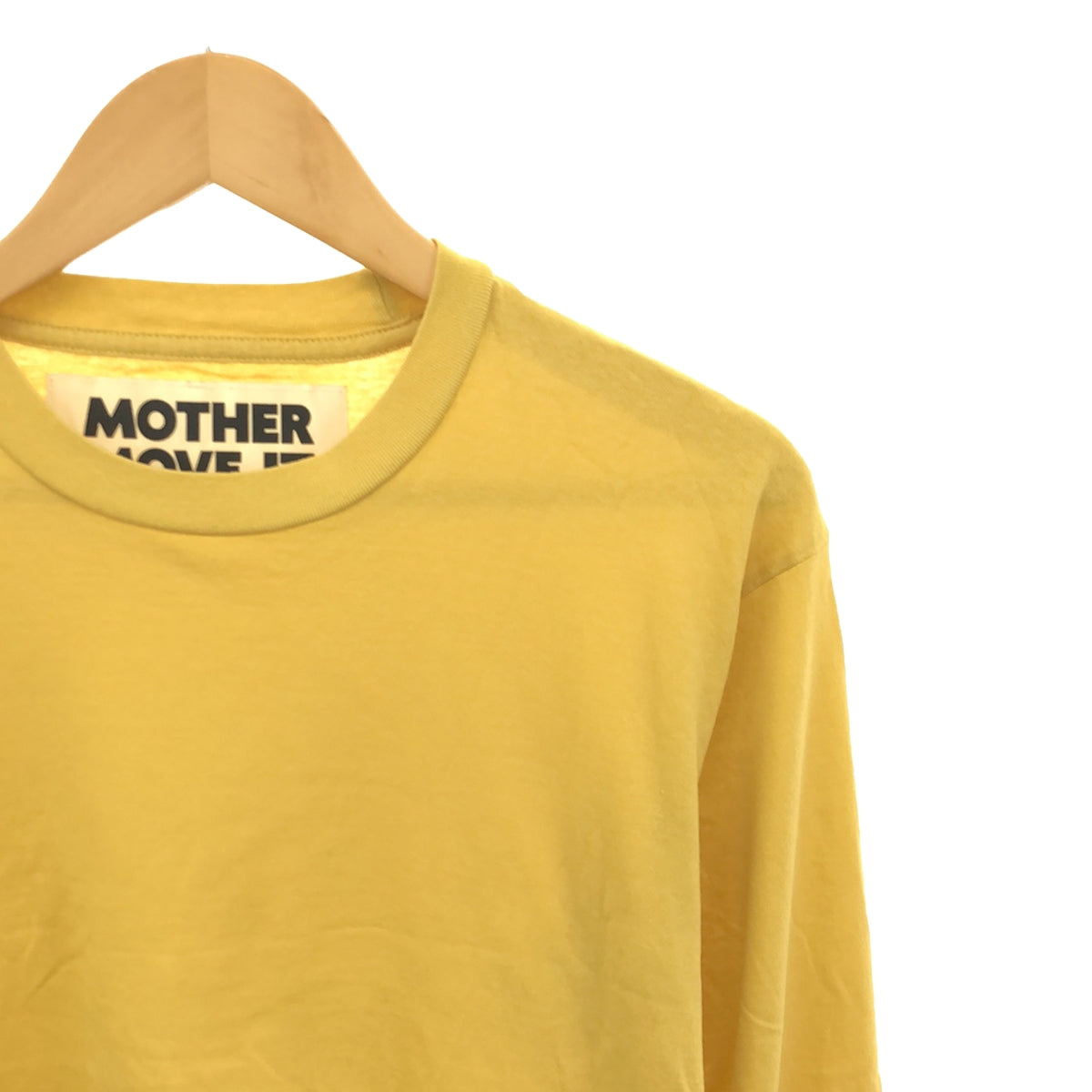 MOTHER / マザー | MOVE IT 袖プリント ロングスリーブTシャツ カットソー | イエロー | レディース