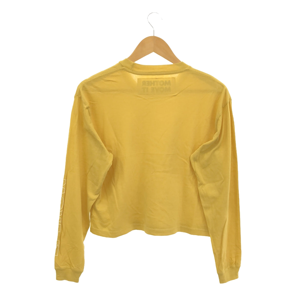 MOTHER / マザー | MOVE IT 袖プリント ロングスリーブTシャツ カットソー | イエロー | レディース