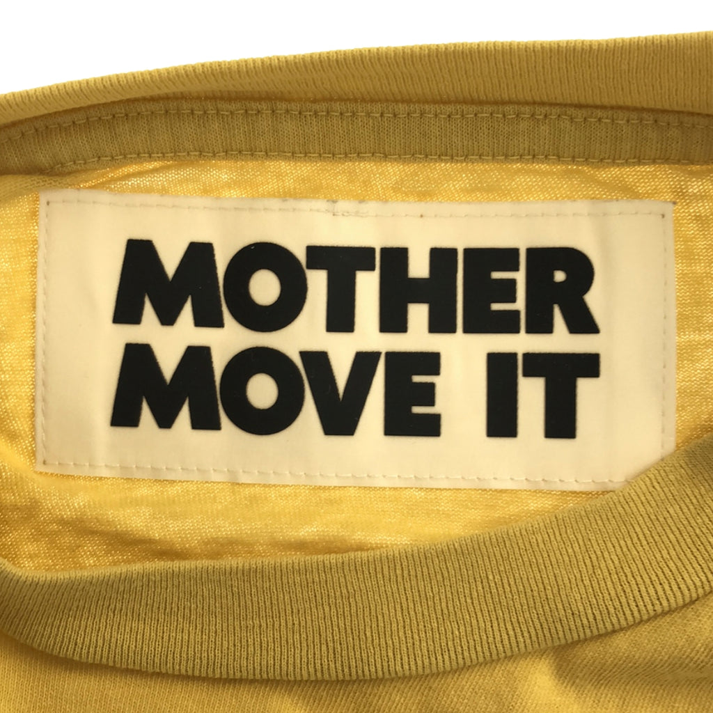 MOTHER / マザー | MOVE IT 袖プリント ロングスリーブTシャツ カットソー | イエロー | レディース