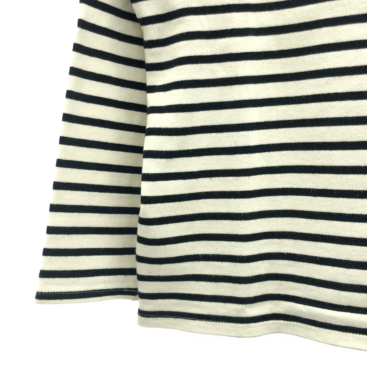 聖詹姆斯 / 聖詹姆斯 | OUESSANT BORDER / Wesson Border 船領巴斯克剪裁和縫製 |白色/黑色 |男士