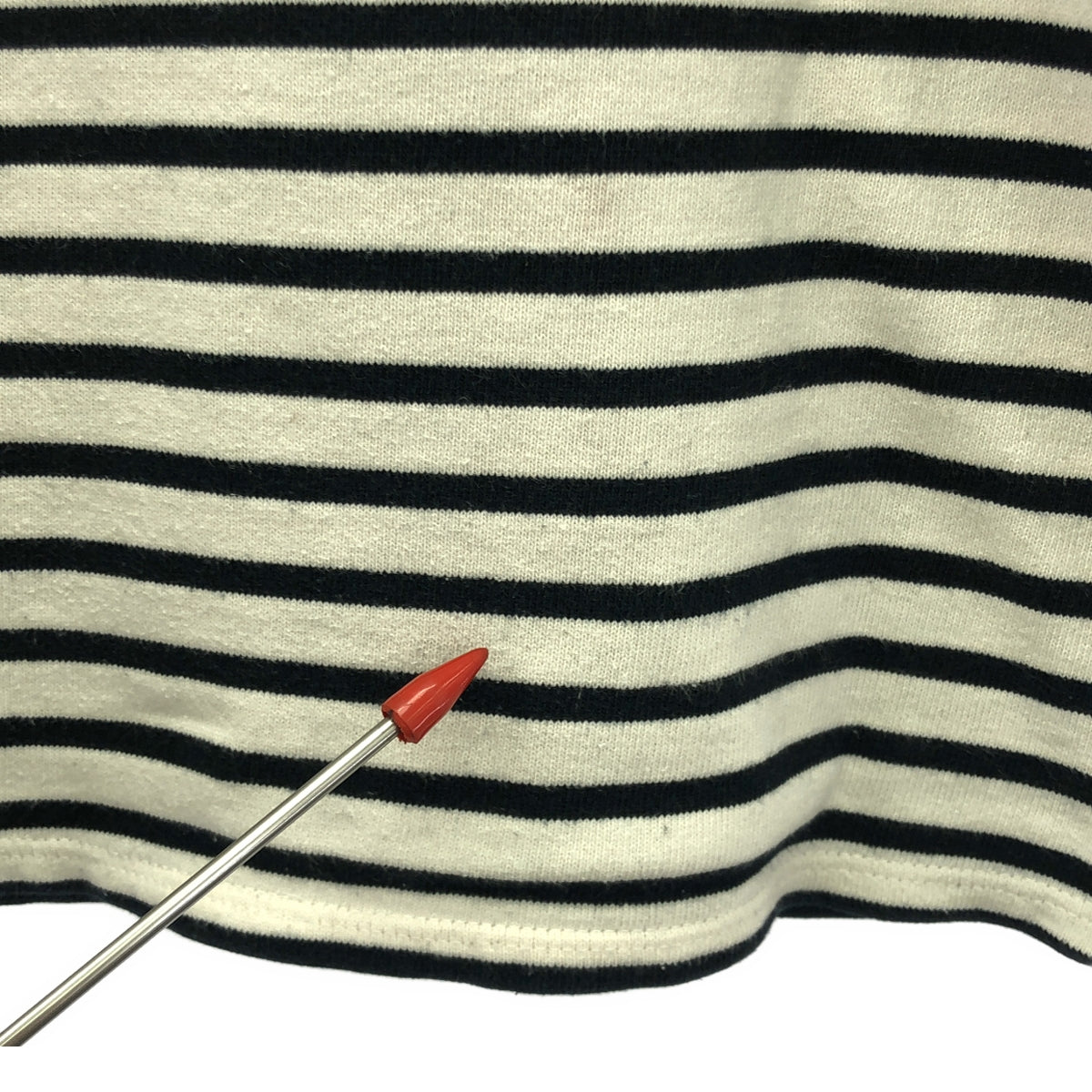 聖詹姆斯 / 聖詹姆斯 | OUESSANT BORDER / Wesson Border 船領巴斯克剪裁和縫製 |白色/黑色 |男士