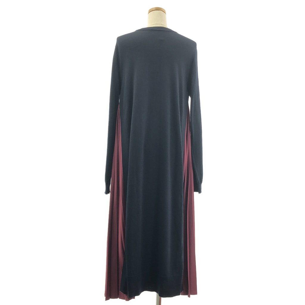 EZUMi / 에즈미 | 주름 도킹 니트 원피스 | M | 여성