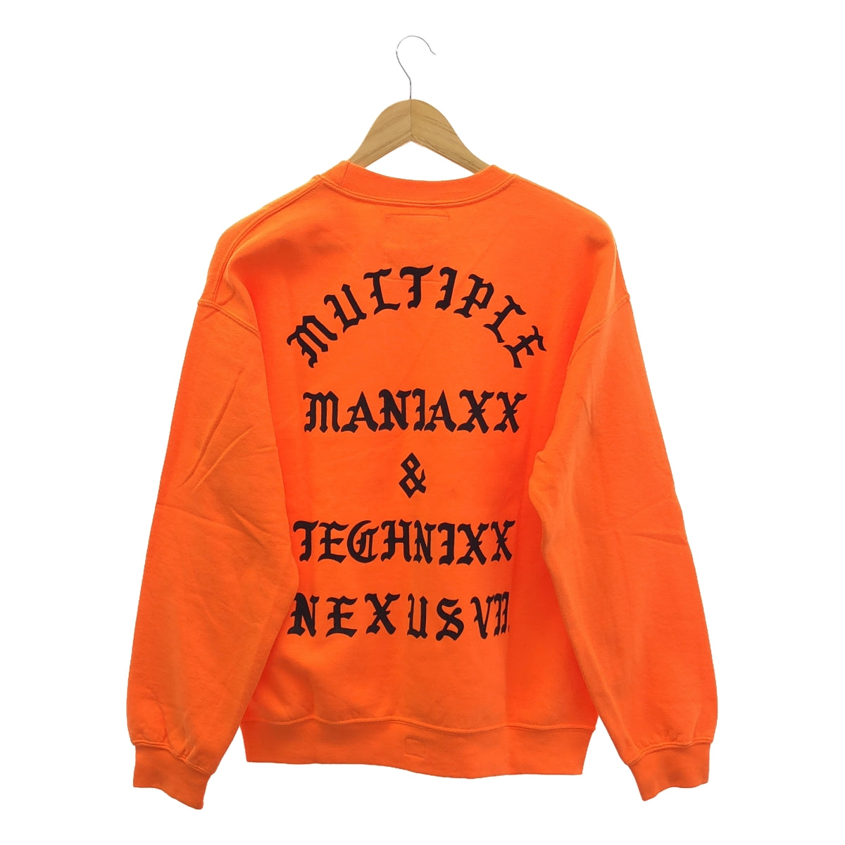 NEXUSVII. / Nexus Seven | Double-sided logo crew neck sweatshirt pullover | 46 | Orange | Men's