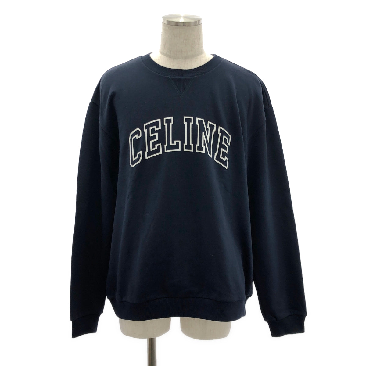 CELINE / 셀린느 | 2024SS | CREWNECK LOOSE PULL / 오버 실루엣 로고 스웨트 트레이너 | XL | 남성