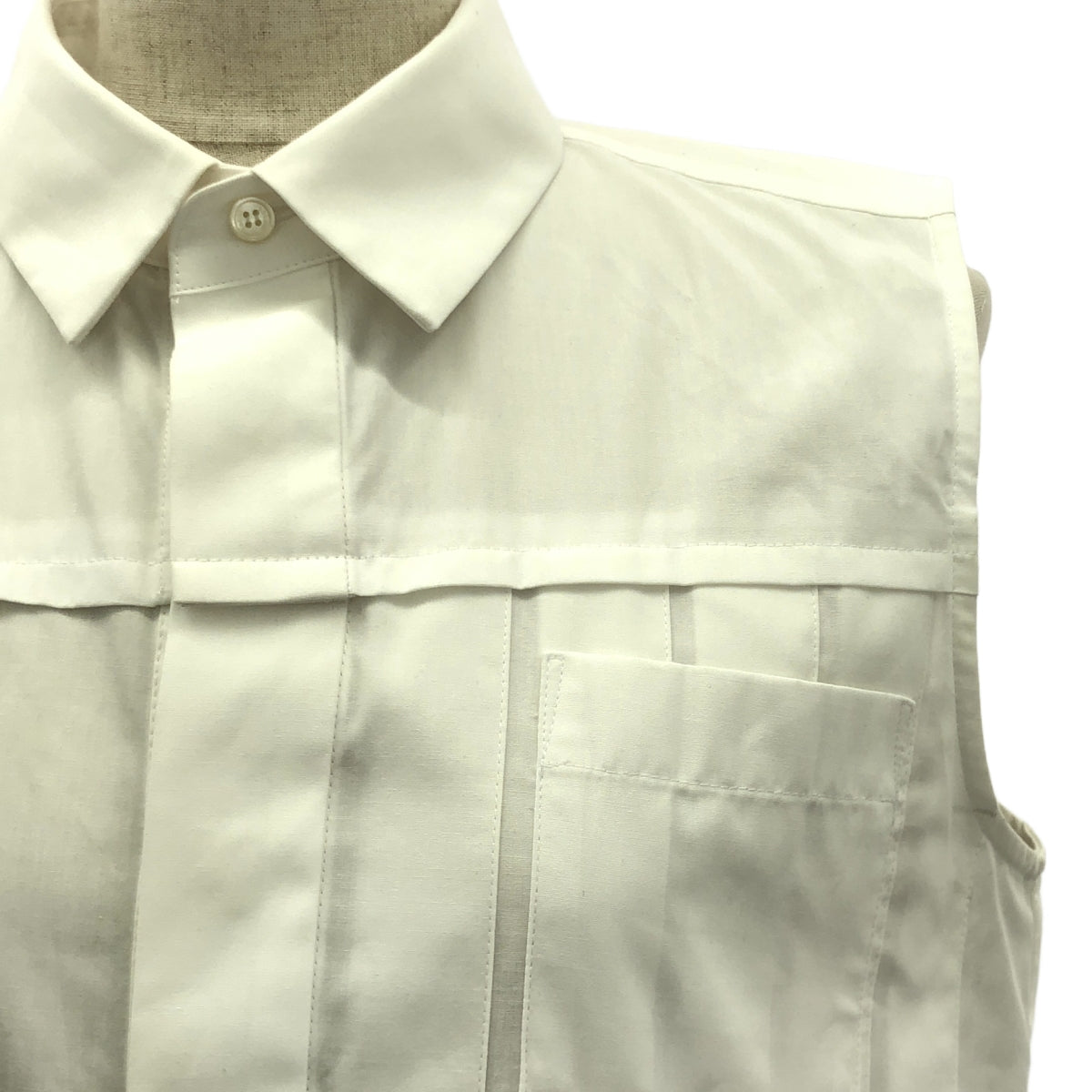 sacai / Sacai | 2024 | Suiting x Cotton Poplin Dress Docking Dress | 1 | Women's