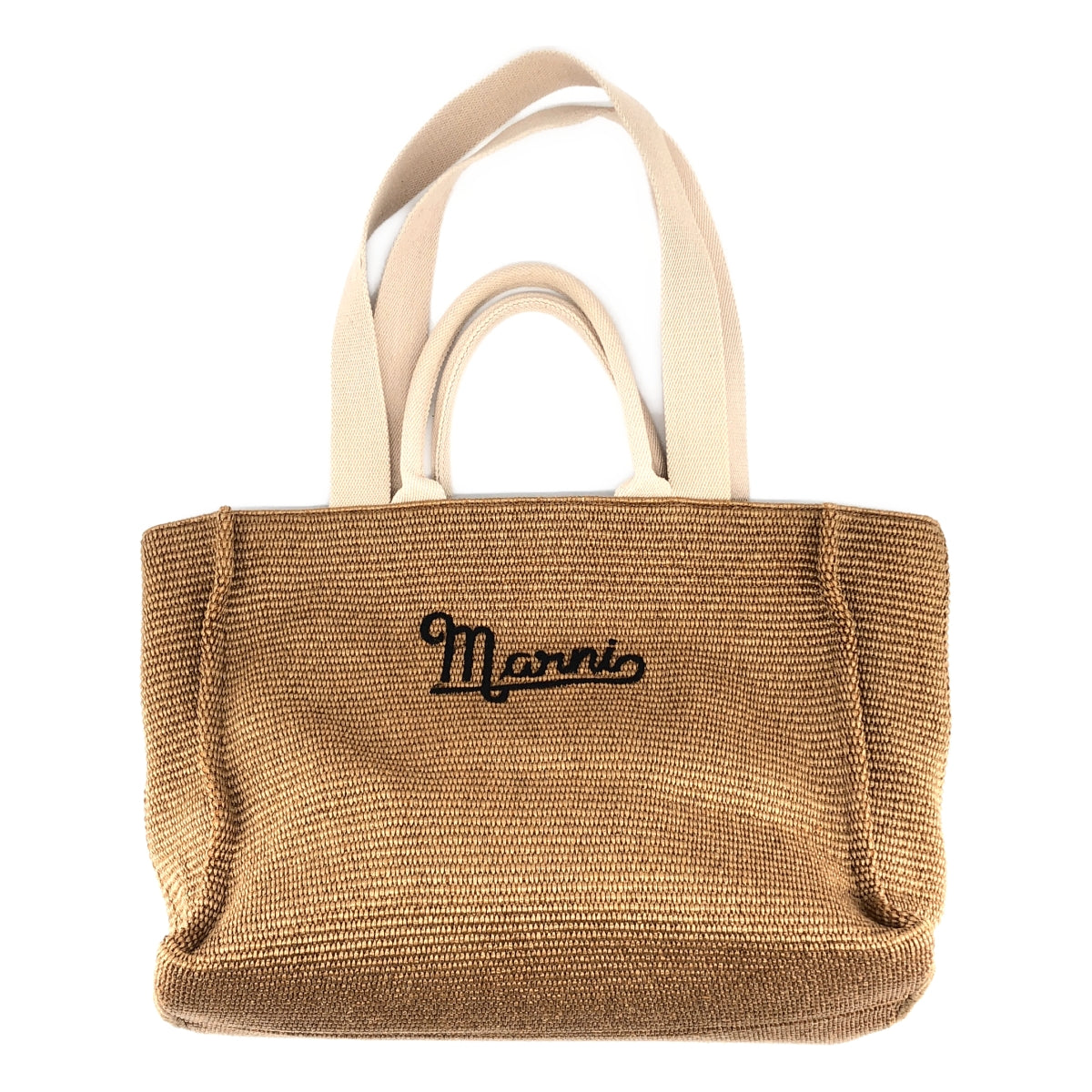 【美品】  MARNI / マルニ | 2way ラフィア トートバッグ | ブラウン | レディース