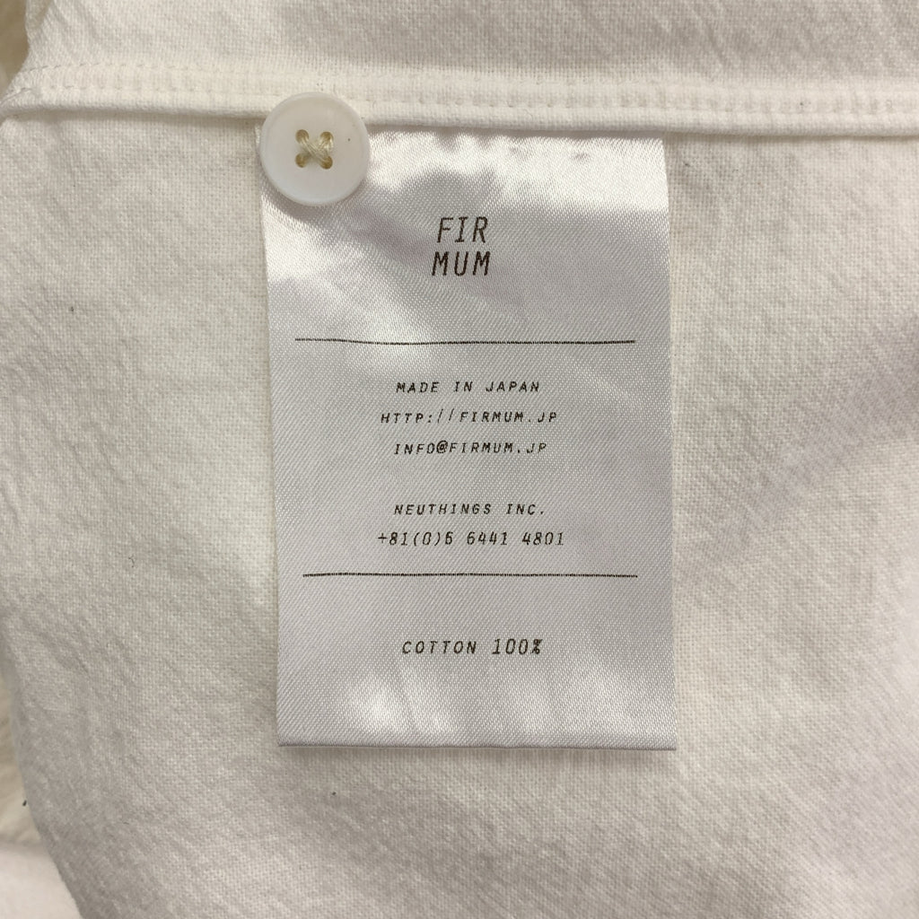 FIRMUM / フィルマム | コットン オーバーサイズ シャツ | M |