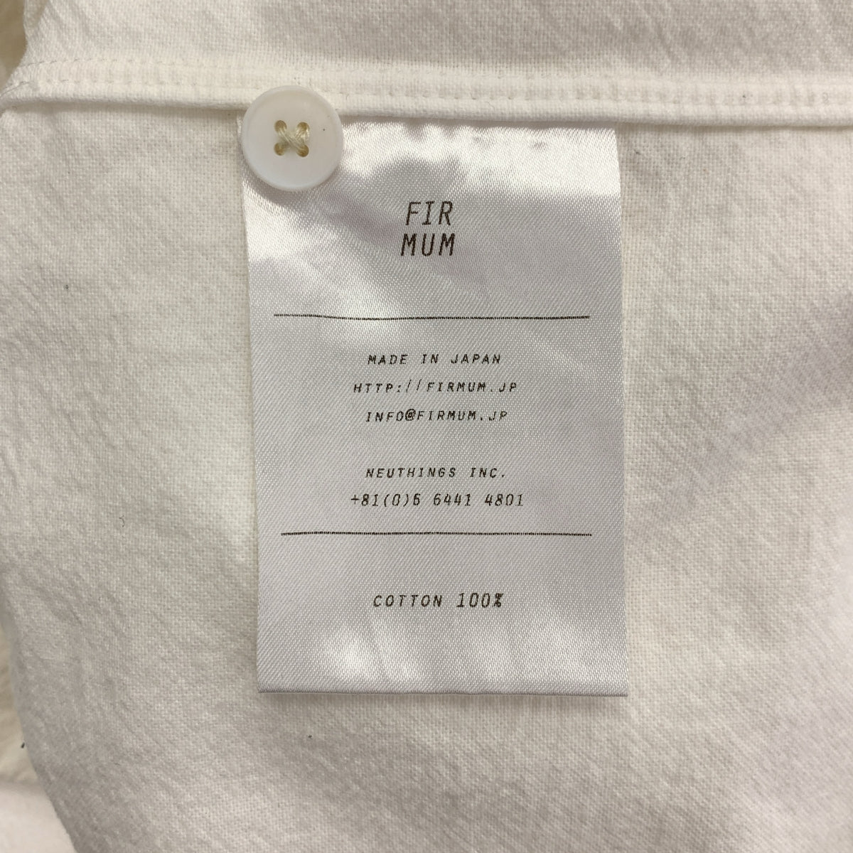 FIRMUM / フィルマム | コットン オーバーサイズ シャツ | M |