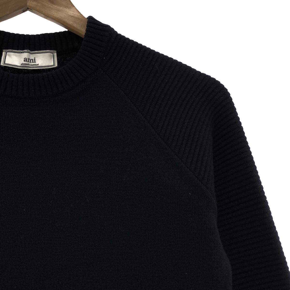 AMI Alexandre Mattiussi | Crewneck Knit Pullover | S | Navy | Men's