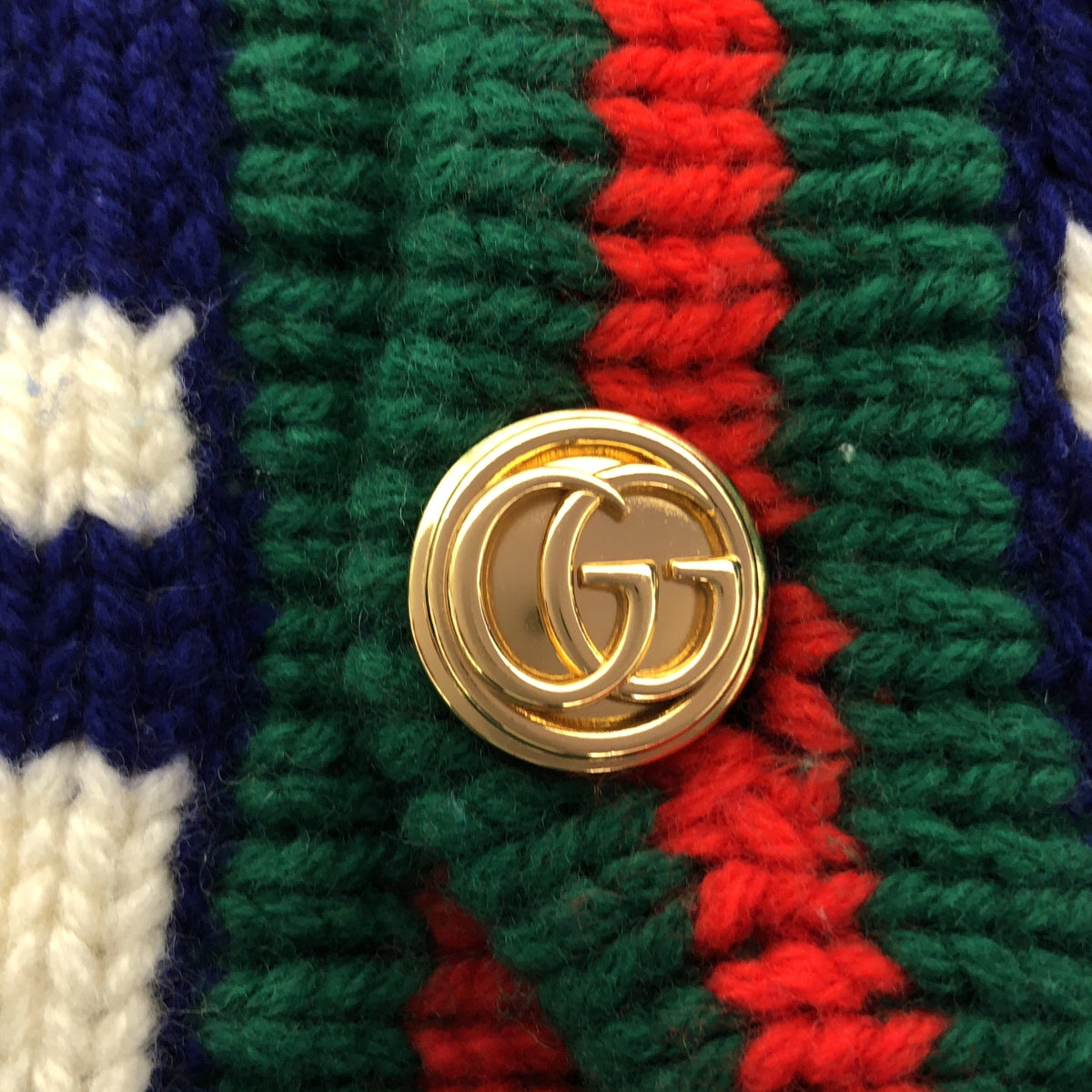 GUCCI / グッチ | WOOL CARDIGAN W/PATCHE ウール ビジュー ニットカーディガン | M | メンズ