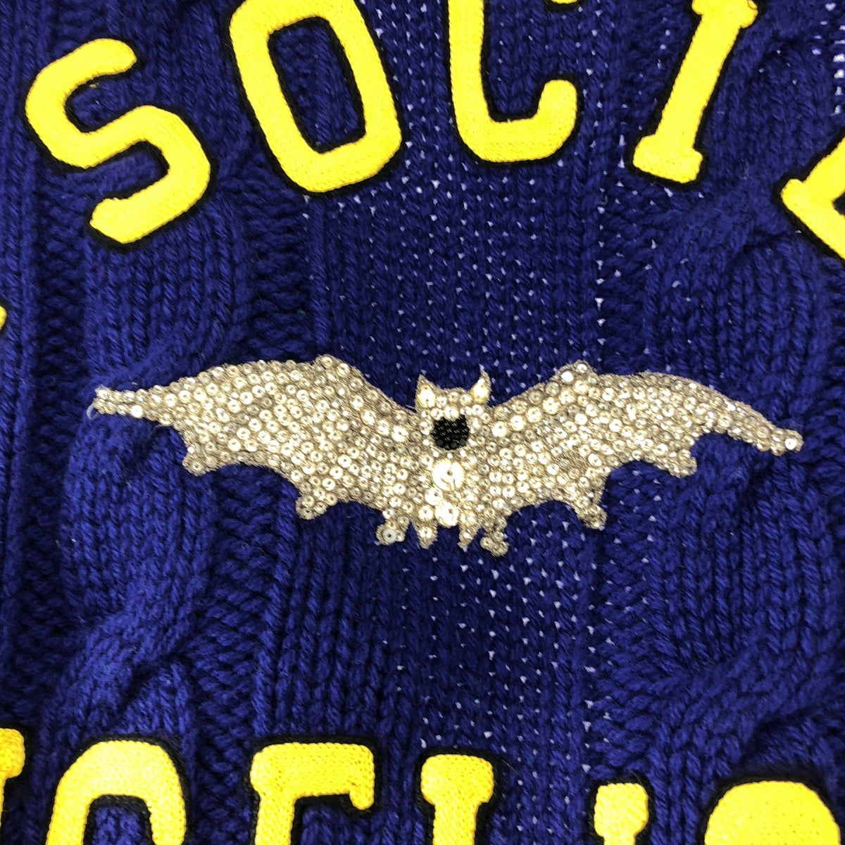 GUCCI / グッチ | WOOL CARDIGAN W/PATCHE ウール ビジュー ニットカーディガン | M | メンズ