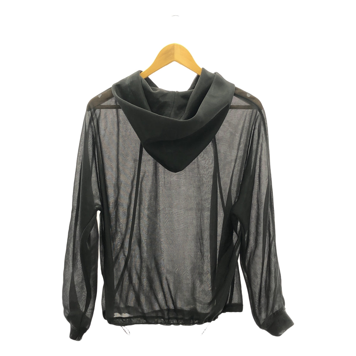 七個房間 |尼龍透視連帽套衫 | 1 |黑色 |女性的