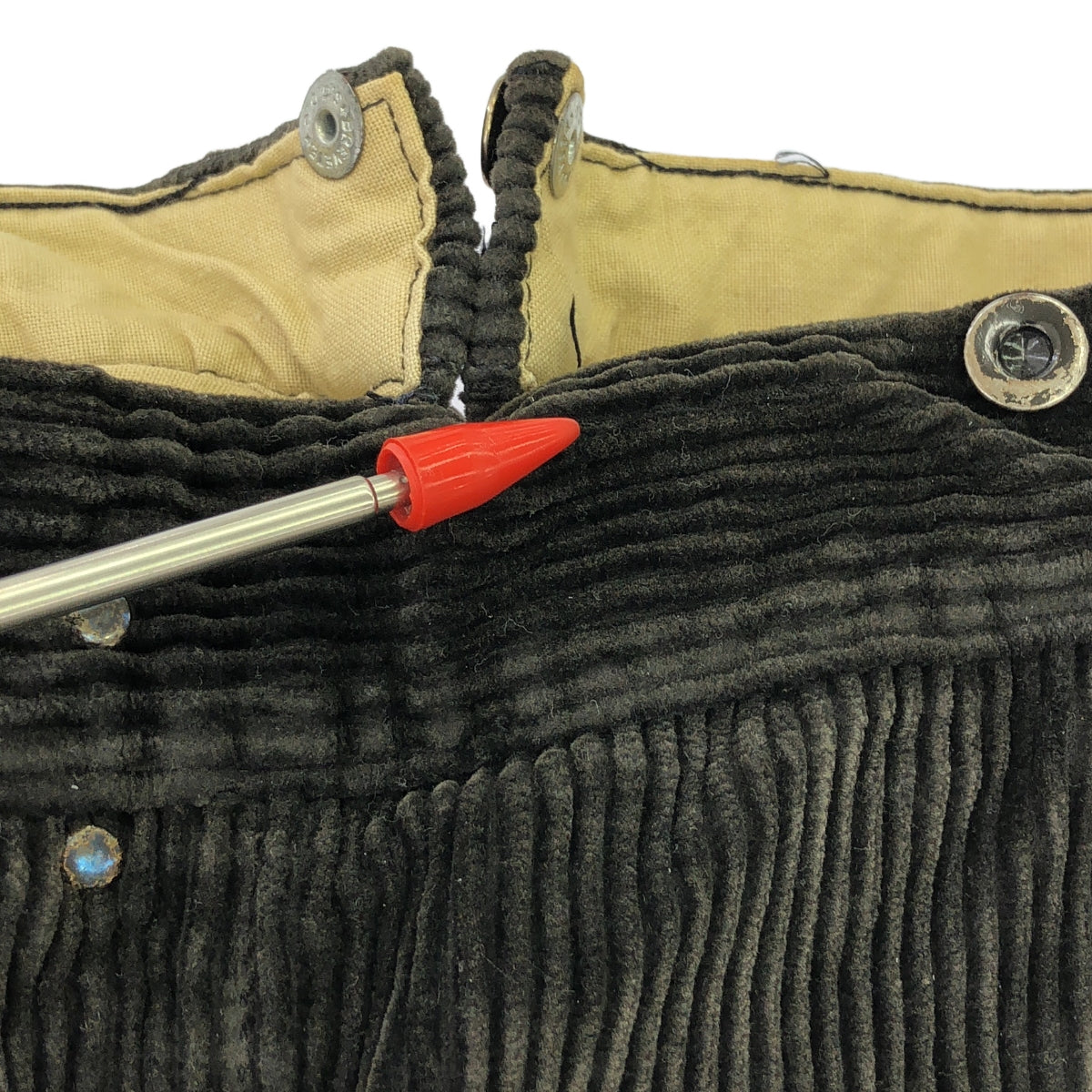 EURO VINTAGE / ユーロヴィンテージ | 推定50s ヴィンテージ Adolphe Lafont フレンチワーク 太畝コーデュロイパンツ |