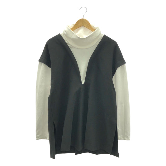 ENFOLD / エンフォルド | 2022 | CUT-LAYERED PULLOVER ドッキングカットソー | 38 | レディース