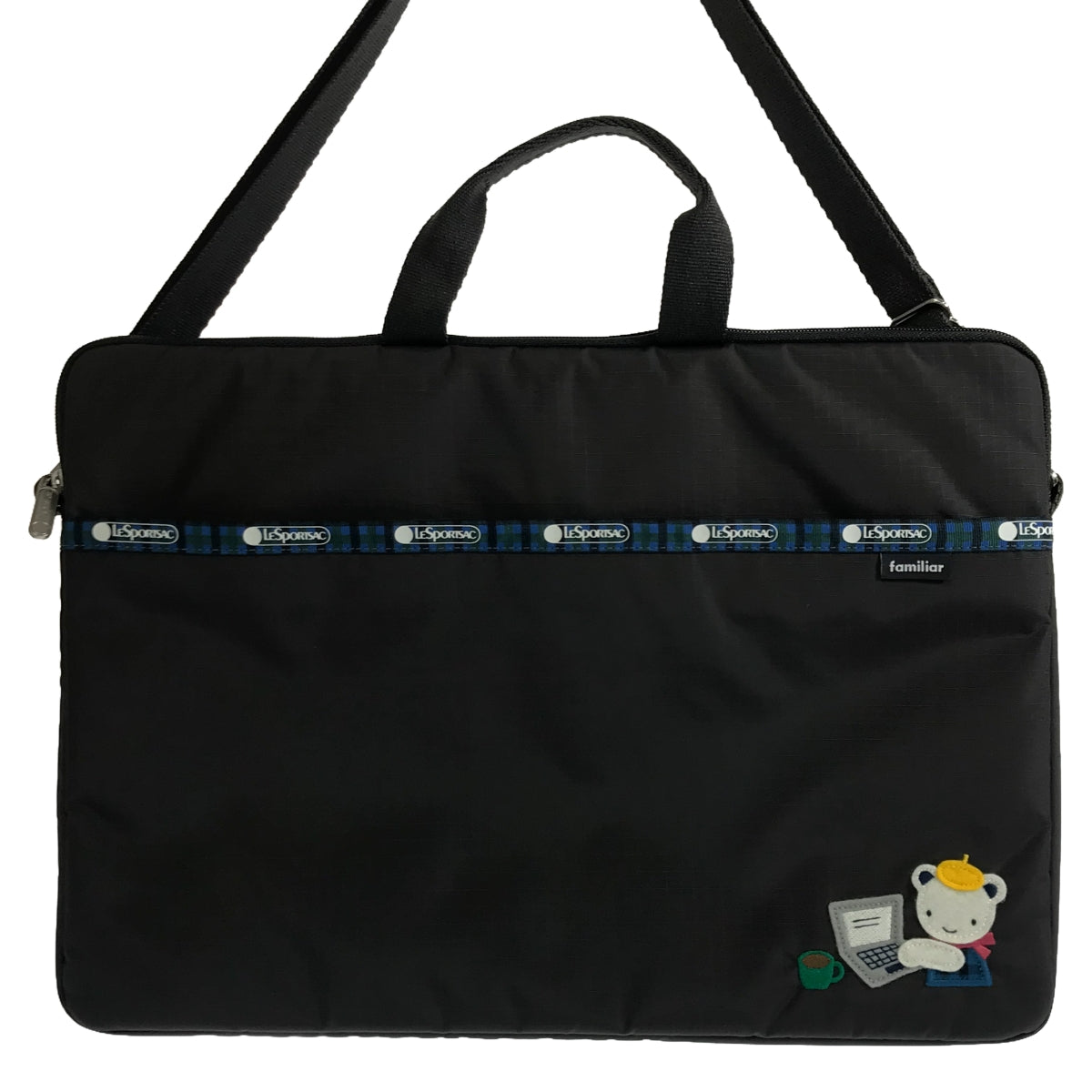 LeSportsac / レスポートサック | × familiar / ファミリア 2way ショルダー付き PC ハンドバッグ |