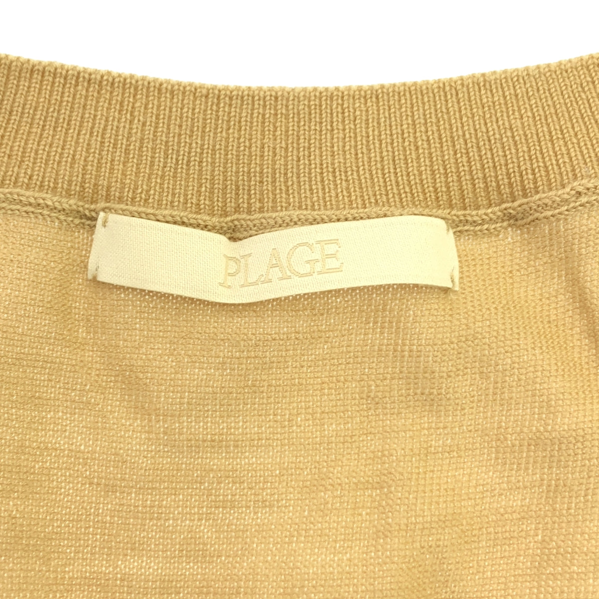 Plage / Plage | 2023AW | Fine Gauge Vest | Free size | Beige | Women's