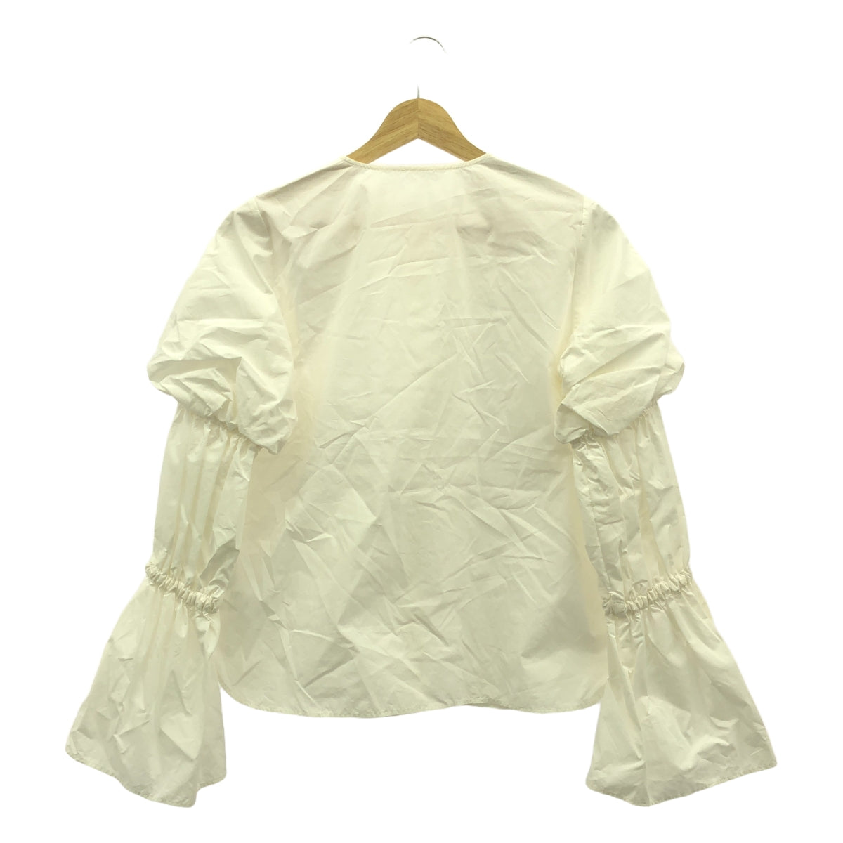 RIM.ARK / 邊緣方舟 |褶皺量SH 褶皺量襯衫| 36 |白色 |女的