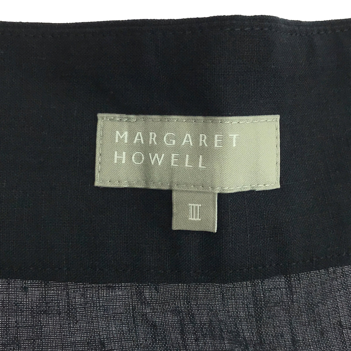 MARGARET HOWELL / 마가렛 하웰 | 2023SS | LIGHT LINEN 프런트 플리츠 스커트 | 3 | 네이비 | 여성