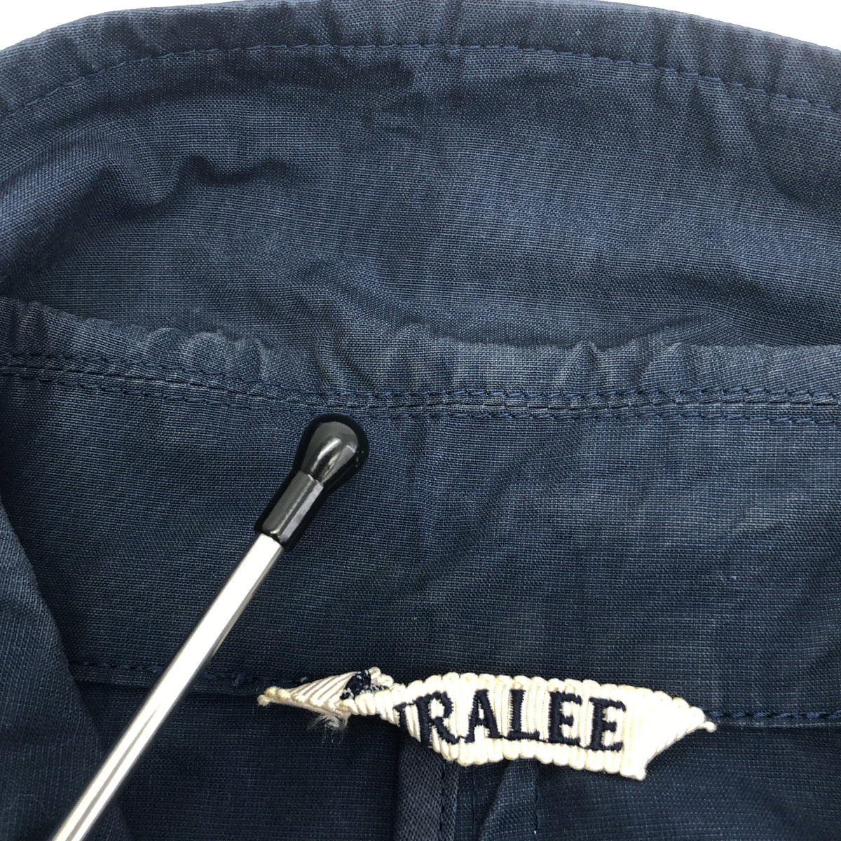 AURALEE / オーラリー | コットン ステンカラーコート | 1 | ネイビー | レディース