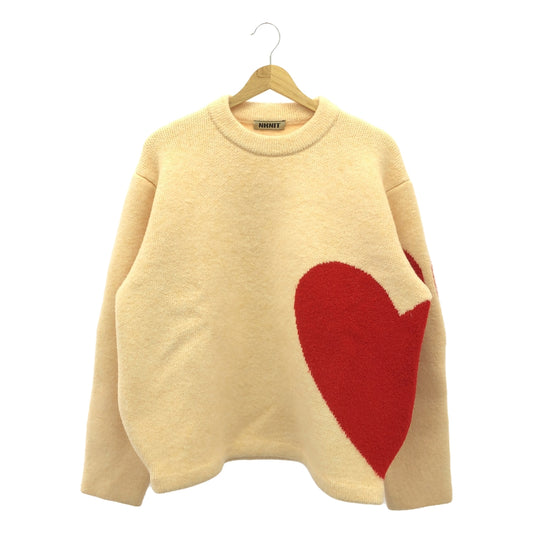 NKNIT / ンニット | pattern knit パターンニット | 0 | ベージュ/レッド | レディース