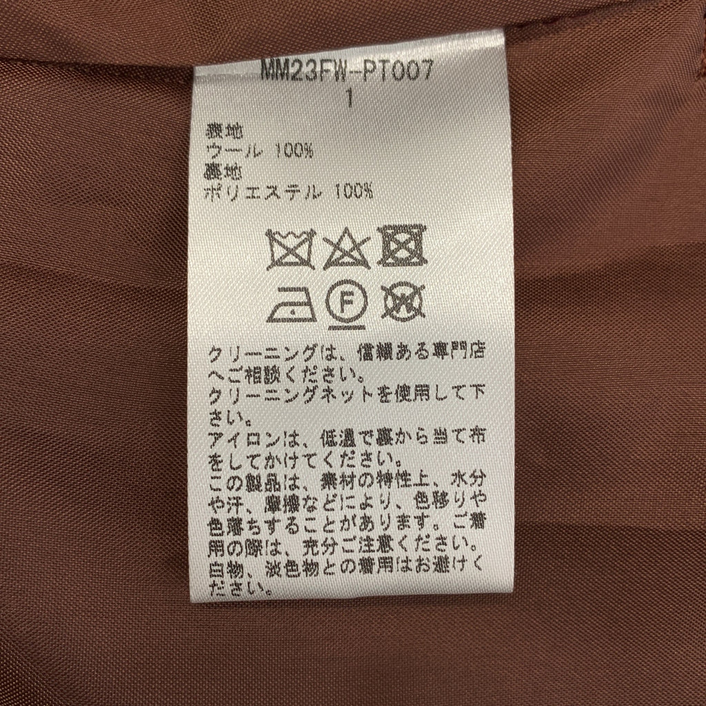 Mame Kurogouchi / 마메쿠로고우치 | 2023AW | Wool Smooth Flared Trousers 스트라이프 무늬 울 스무스 플레어 트라우저 팬츠 | 1 |