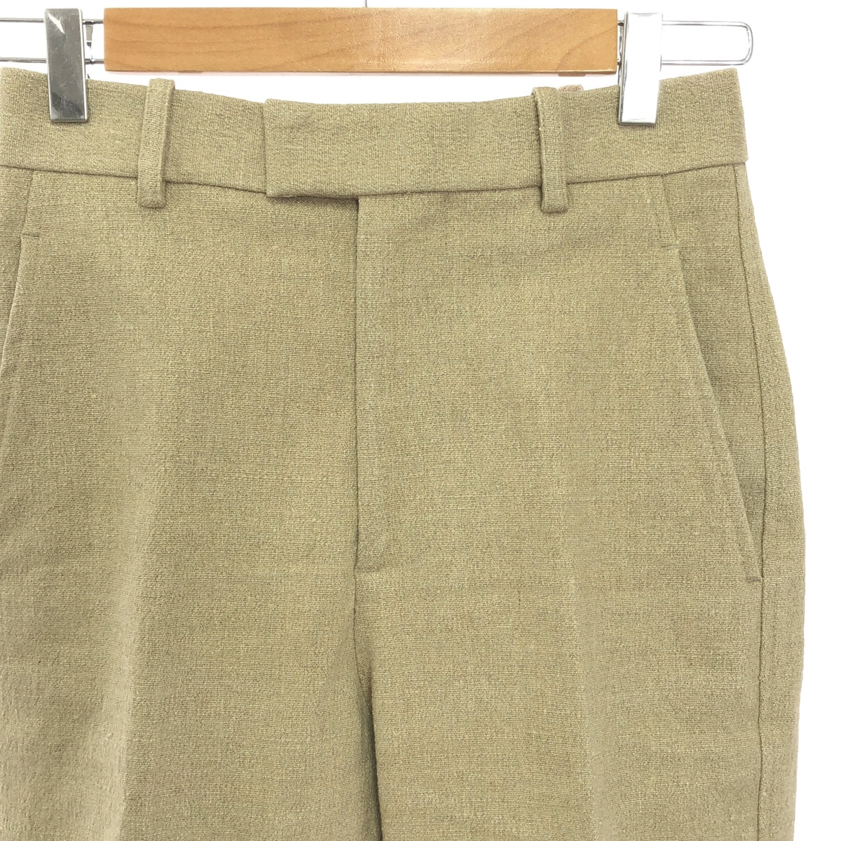 BOTTEGA VENETA / Bottega Veneta | Linen slacks pants | 34 | Beige | Women's