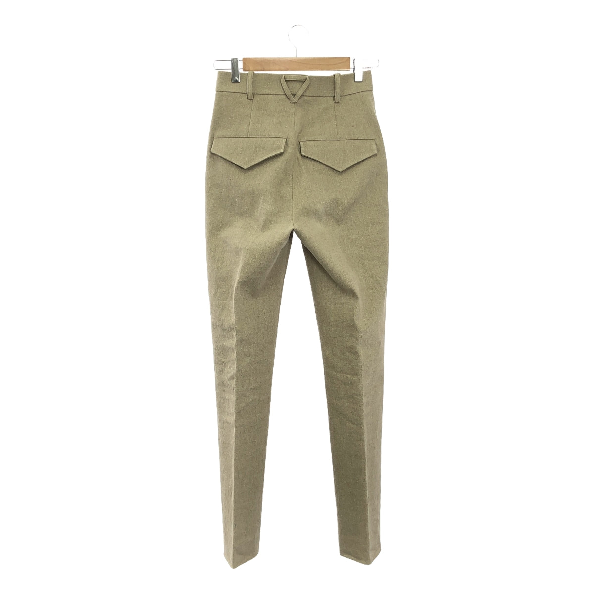 BOTTEGA VENETA / Bottega Veneta | Linen slacks pants | 34 | Beige | Women's