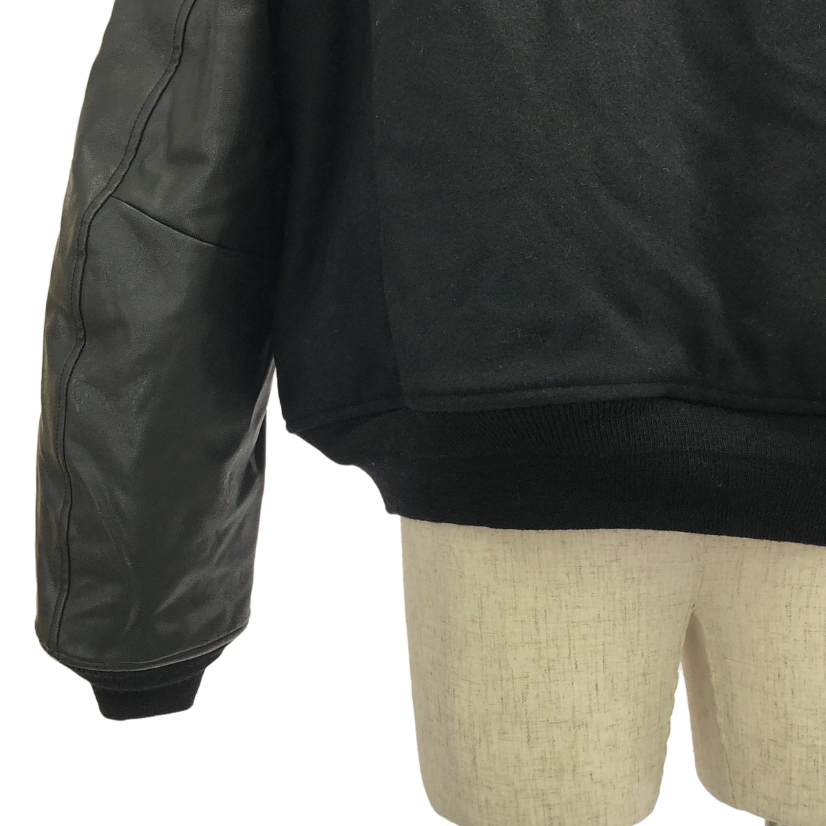 【美品】  WTAPS / ダブルタップス | × NEIGHBORHOOD / ネイバーフッド W1.VE / JACKET. MA-1 / ボンバージャケット ブルゾン | 02 | ブラック | メンズ