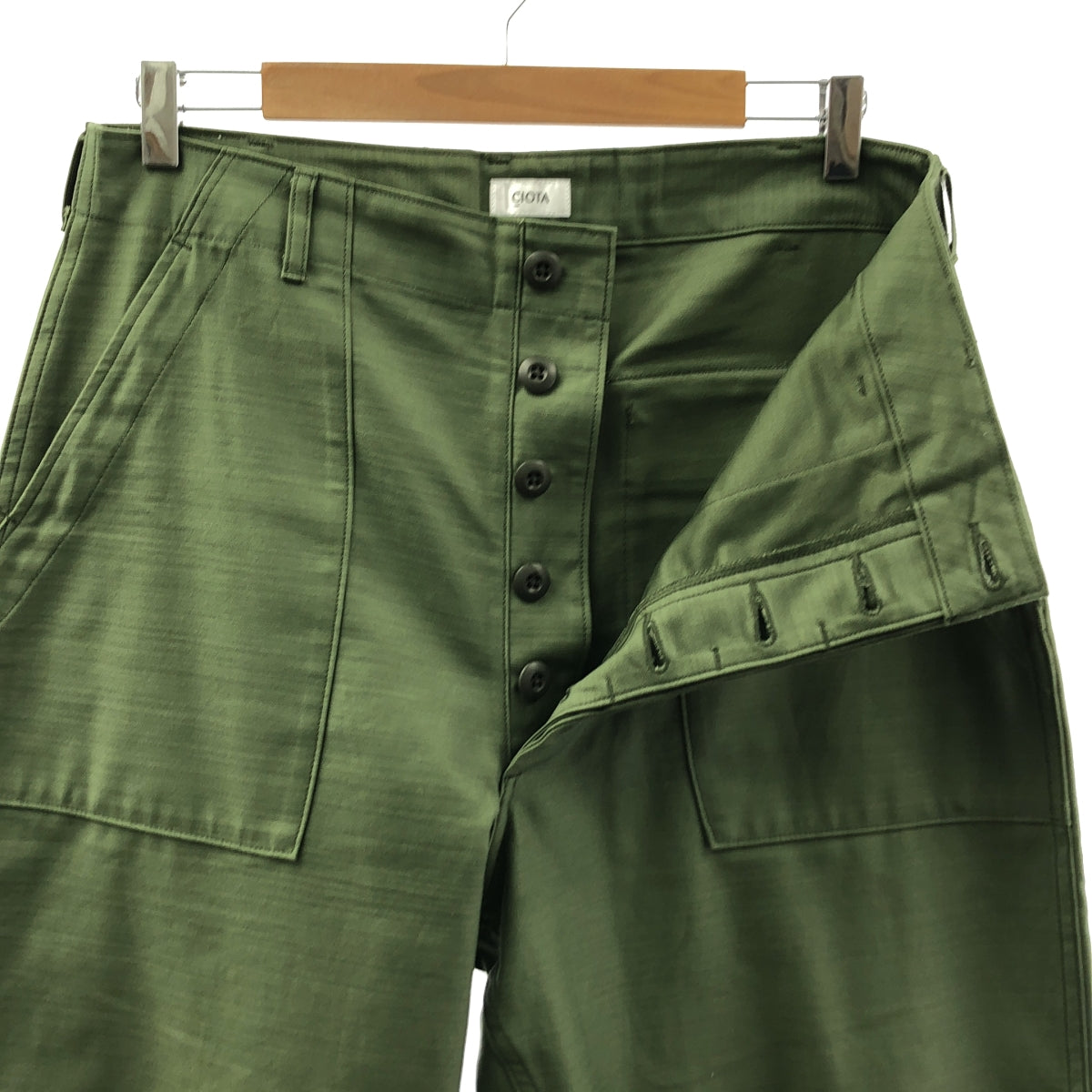 CIOTA | Supima棉不規則紗線緞面貝克褲 | 5碼 | 男士