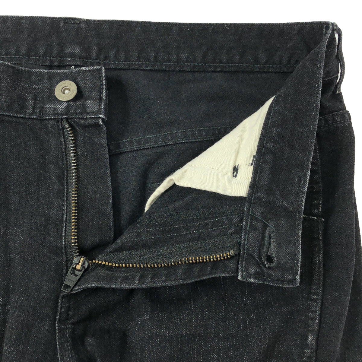 ripvanwinkle / Rip Van Winkle | 3D cut stretch black denim pants | Size 4 | Black | Men's