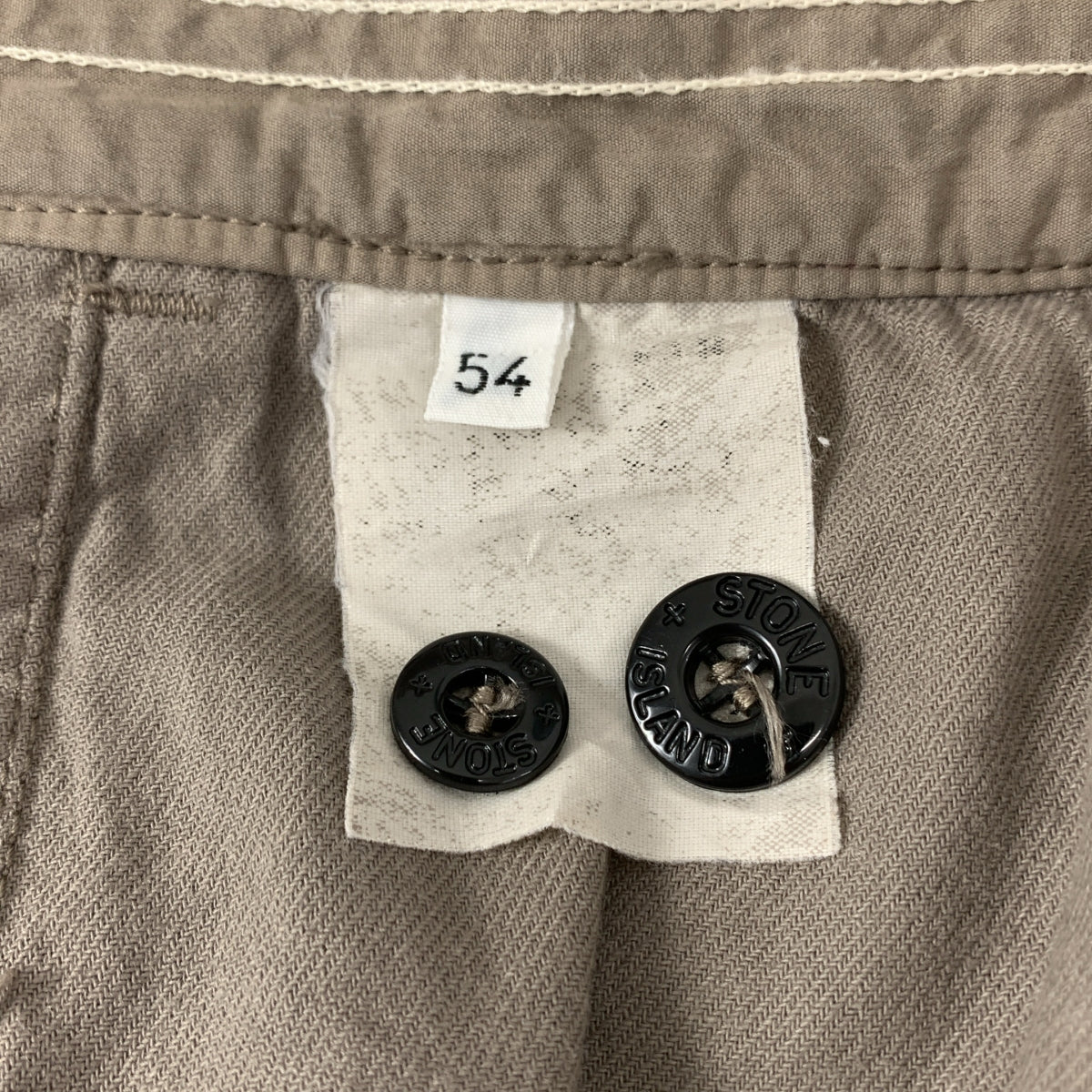 STONE ISLAND | 羈扣門襟褶襉褲 | 尺寸 54 | 棕色 | 男款