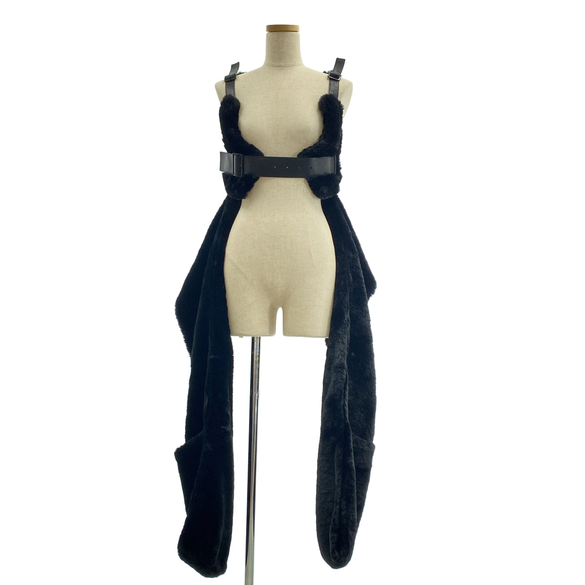 noir kei ninomiya / ノワールケイニノミヤ | 2018AW | フェイクファー ハーネス ロング ベスト | S | レディース