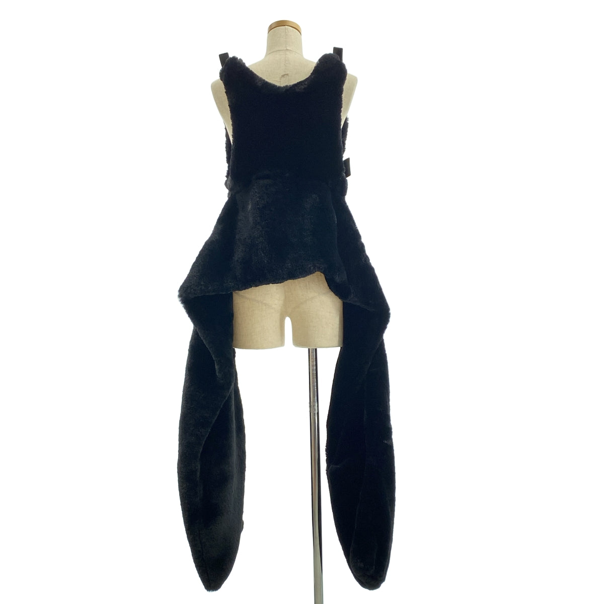 noir kei ninomiya / ノワールケイニノミヤ | 2018AW | フェイクファー ハーネス ロング ベスト | S | レディース