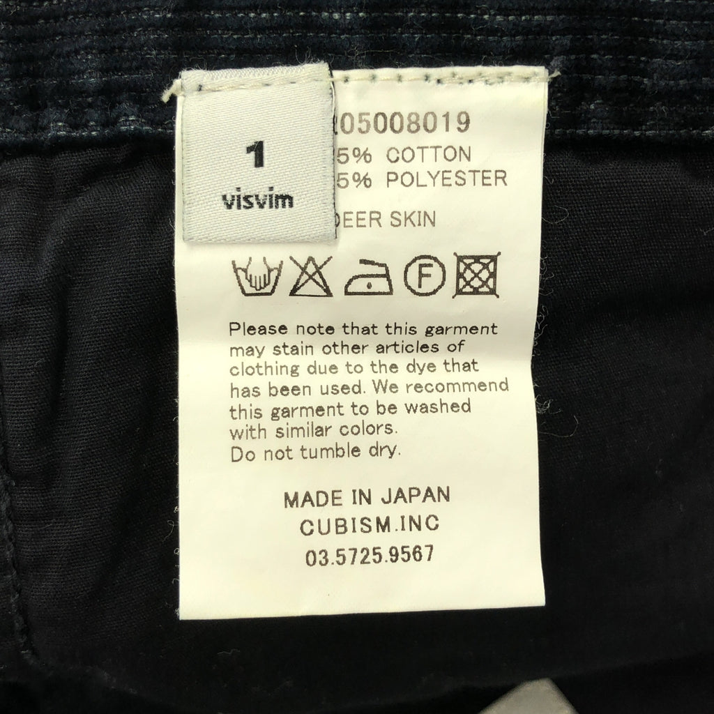 visvim / ビズビム | コーデュロイ パンツ | 1 | ダークネイビー系 | レディース
