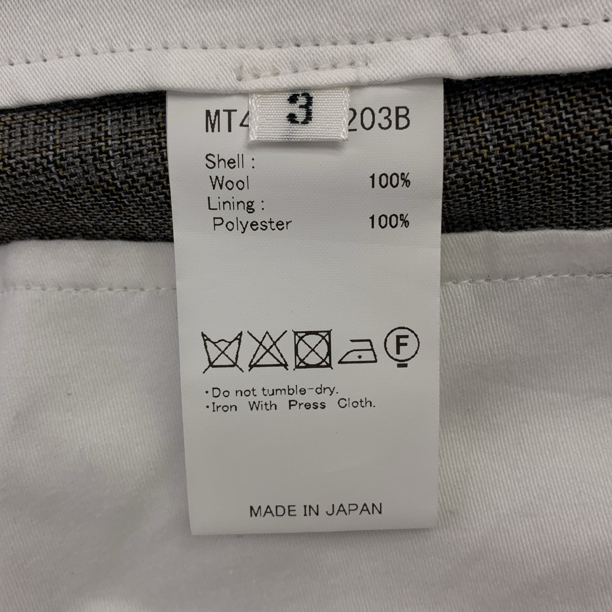 MAATEE &amp; SONS / 마티 &amp; 샌즈 | 영원한 SLACKS WOOL MAT CHECK 체크 슬랙스 팬츠 | 3 | 남성