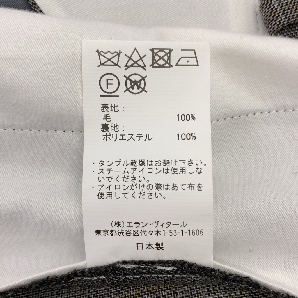 【美品】  MAATEE&SONS / マーティー&サンズ | 永遠 SLACKS  WOOL MAT CHECK チェック スラックスパンツ | 3 | グレー系 | メンズ